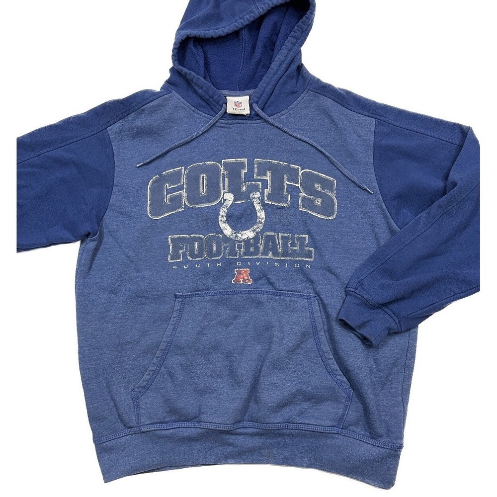 Vintage Y2K NFL Team Apparel Indianapolis Colts Football Hoodie Sweatshirt Large